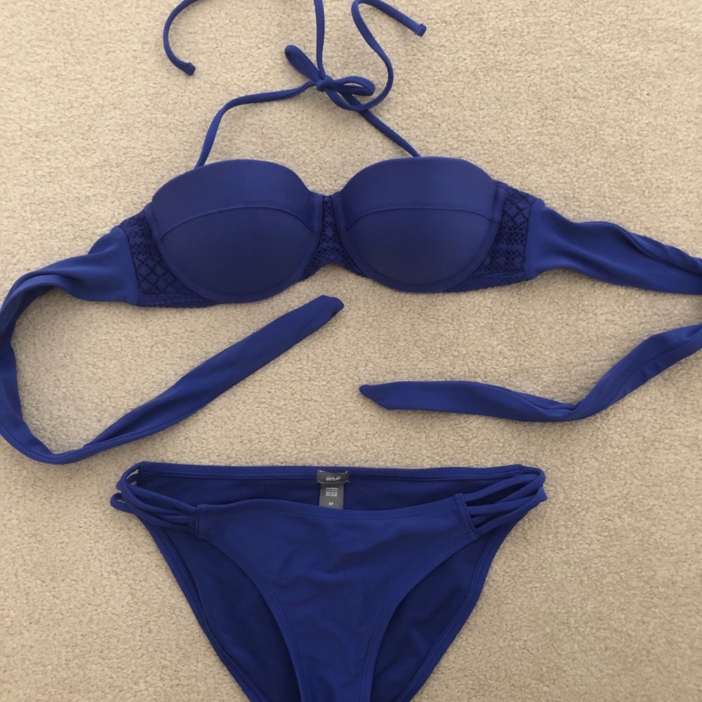 Purple-blue bikini set! (barely worn)